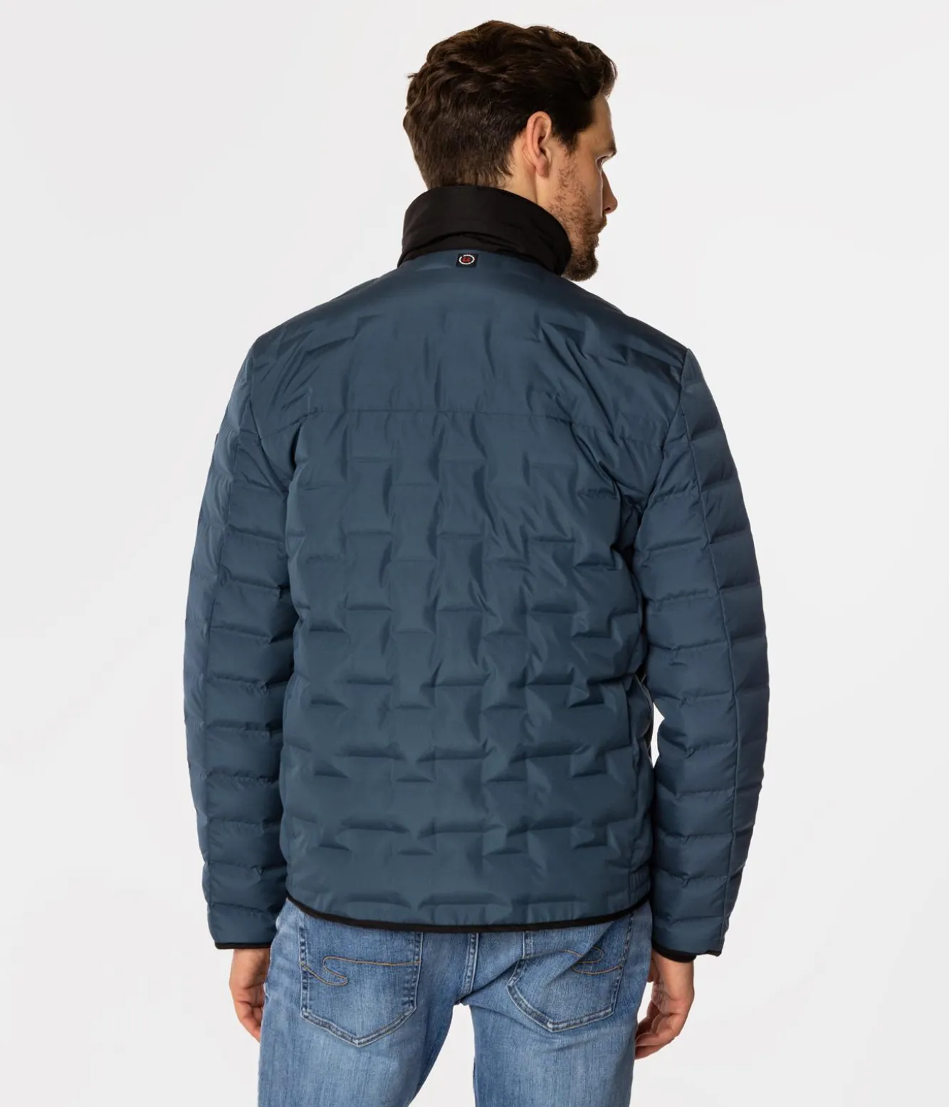 Puchowa pikowana kurtka ARTHUR 7518 INDIAN TEAL