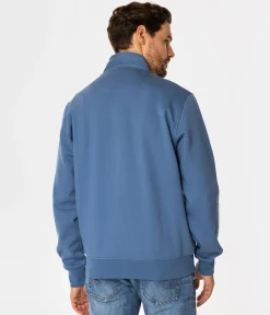Rozpinana bluza męska ze stójką TAI 4312 CORONET BLUE