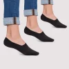 Skarpetki stopki balerinki czarne 3-pak INVSOCKS 1802 BLACK