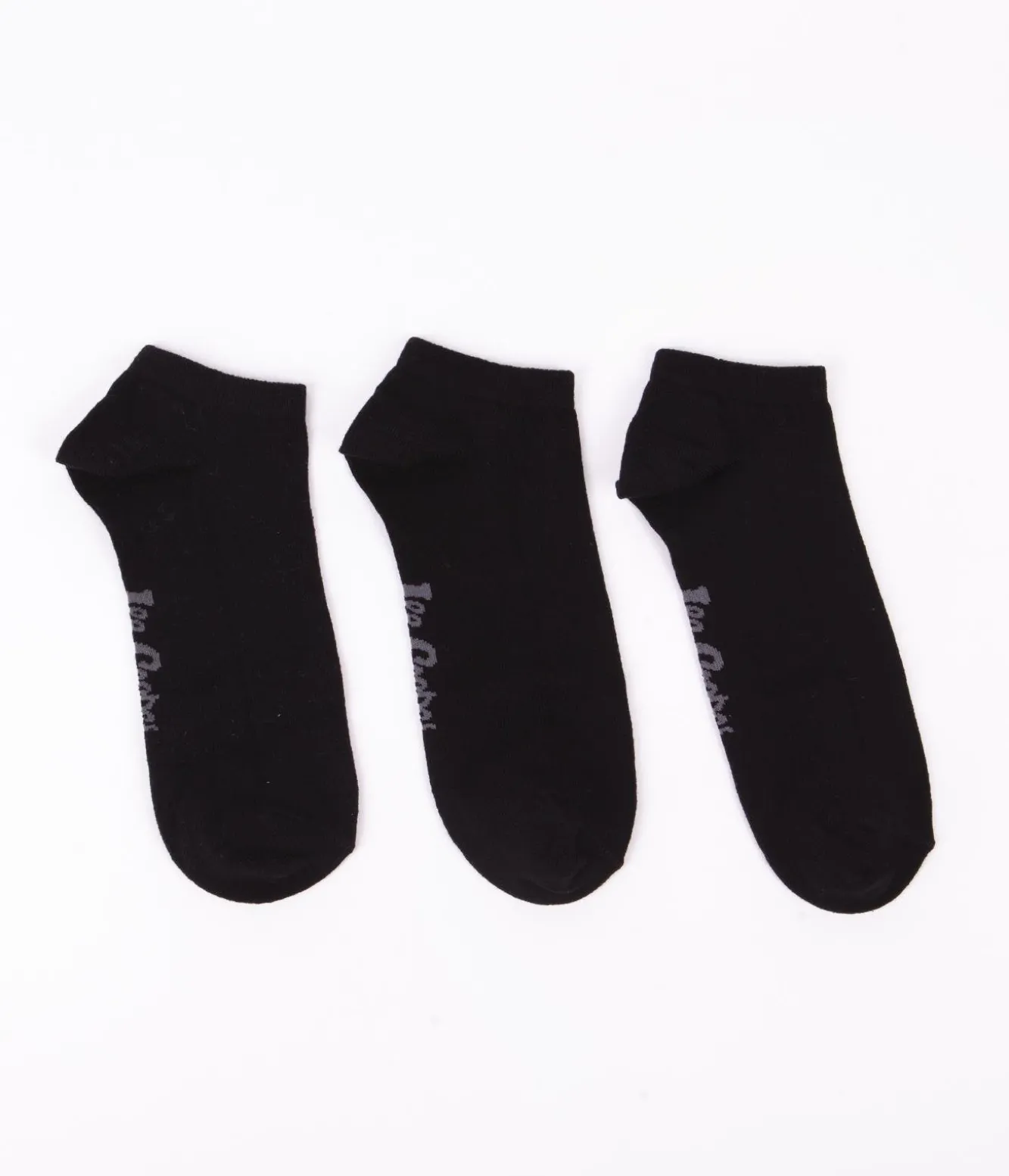 Skarpety stopki czarne 3-pak SNESOCKS 0733 BLACK