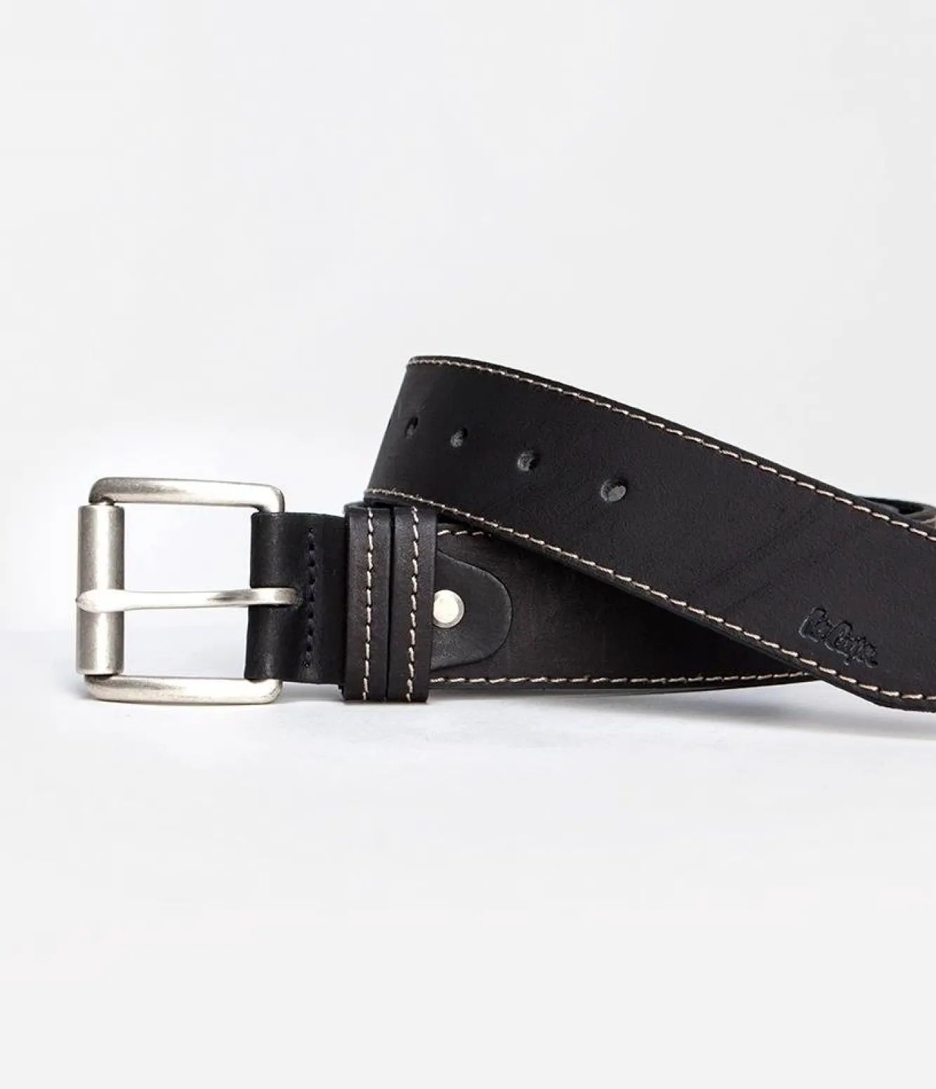 Skórzany pasek LCJ81 BLACK