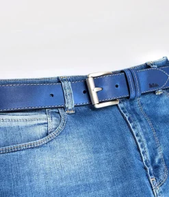 Skórzany pasek LCJ81 NAVY
