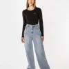 Spodnie damskie wide leg ISA 1117 BRUSHED USED