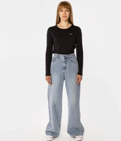 Spodnie damskie wide leg ISA 1117 BRUSHED USED