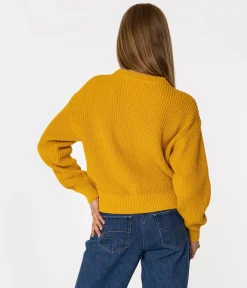 Sweter damski z bawełny organicznej YANA ORGANIC GOLDEN GLOW