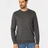 Sweter męski regular z wełną merino LOKI MERA GREY MELANGE