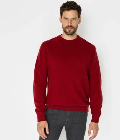 Sweter męski z wełny jagnięcej LENI TOY RED