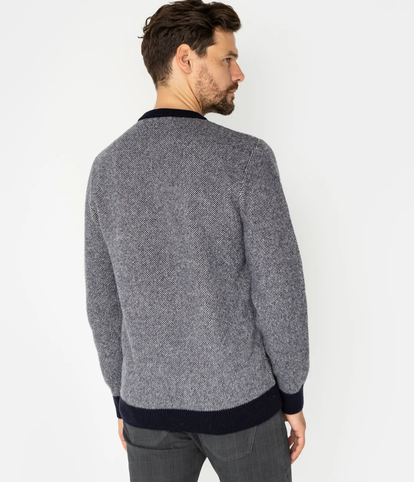 Sweter męski z wełny jagnięcej JACK TOY NAVY