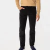 Sztruksowe spodnie straight RICKY 2501 NAVY