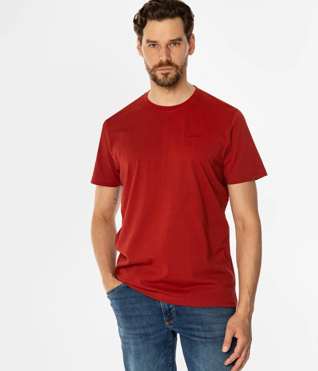 TSHIRT M OBUTCH 0875 RED OCHRE