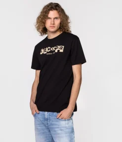T-shirt slim LC BLOCK1 1010 BLACK