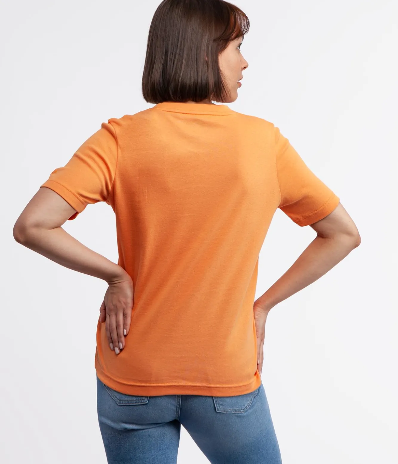 T-shirt z bawełną organiczną OLENA 4048 MUSKMELON