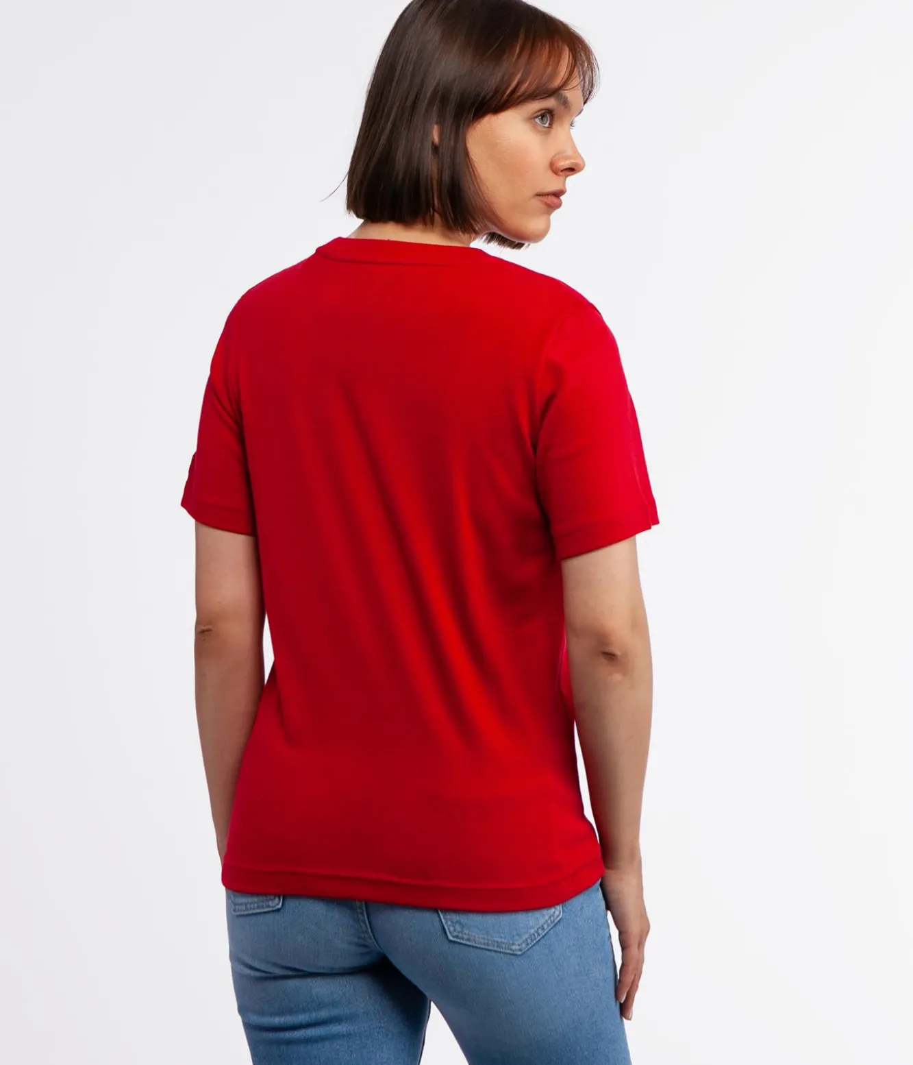 T-shirt z bawełną organiczną OLENA 4048 RED